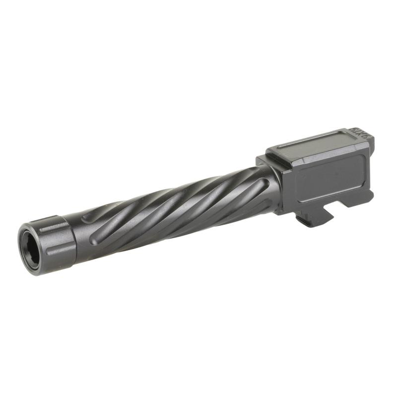 Match Grade, 4.5" Threaded Barrel, Spiral Fluted, 9MM, Fits Shadow Systems MR/XR Models, Nitride Finish, Black SG9C-02-03TSPL-NIT