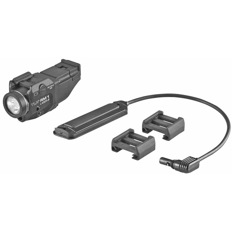 TLR RM 1 Laser, Tac Light w/laser, 500 Lumens, Black, Includes Tail Cap Switch, Remote Pressure Switch, Mounting Clips, Key Kit 69445