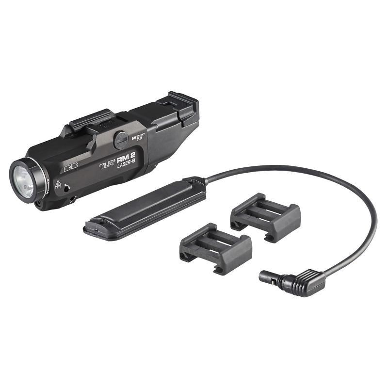 Streamlight TLR RM 2 Laser G, Includes Remote Switch And 2x CR123A Batteries, Black, Anodized Finish 69453