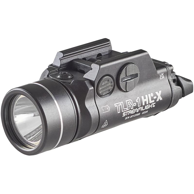 TLR-1 HL-X, Pistol Light, 1,000 Lumens with CR123A Batteries, 1.5 Hour Run Time, Matte Finish, Black 69500