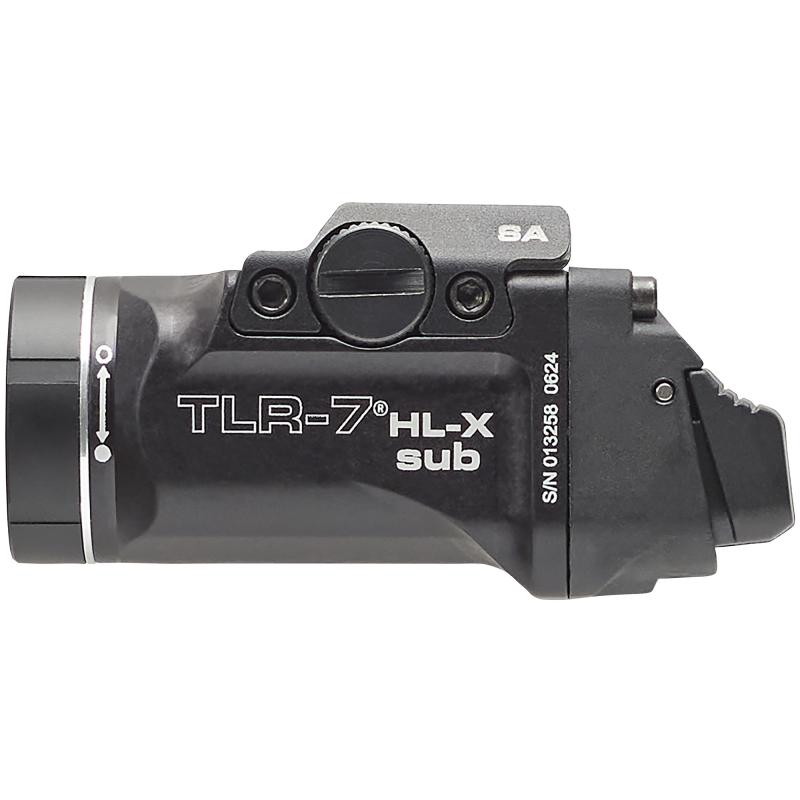 TLR-7 HL-X Sub, Weaponlight, Fits Springfield Hellcat, 1,000 Lumens with SL-B9 Battery, 30 Minute Run Time, Matte Finish, Black with Silver Ring 69506