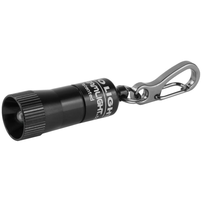 Nano Key Chain Light 10 Lumens 1.47 Inches Black