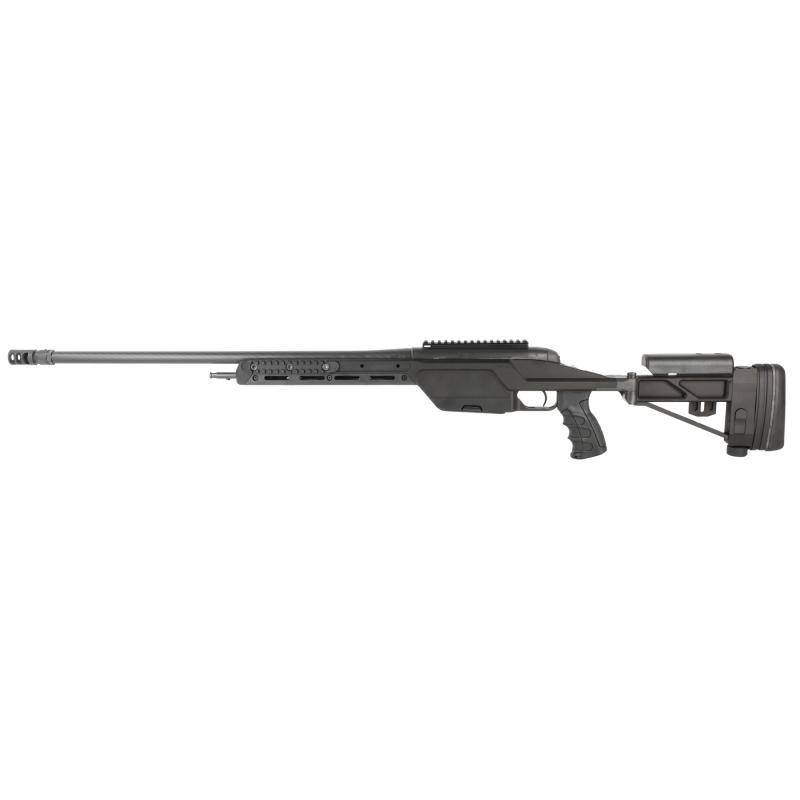 SSG, Bolt Action Rifle, 338 Lapua Magnum, 27.2" Cold Hammer Forged Threaded Barrel, Matte Finish, Black, Folding Adjustable Stock, 6 Rounds, 1 Magazine, Includes Bipod 605933K
