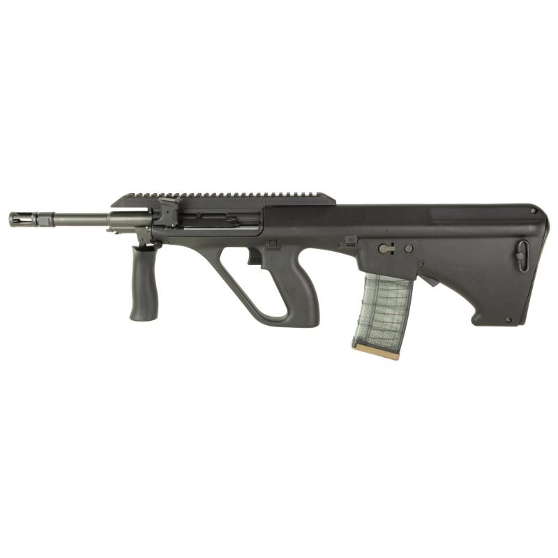 AUG A3 M2 NATO, Semi-automatic Rifle, 556NATO/223 Remington, 16" Barrel, Folding Charging Handle, Ambidextrous QD, Synthetic Stock, Extended Rail, Matte Finish, Black, 30 Rounds AUGM2BLKNATOEXTLR