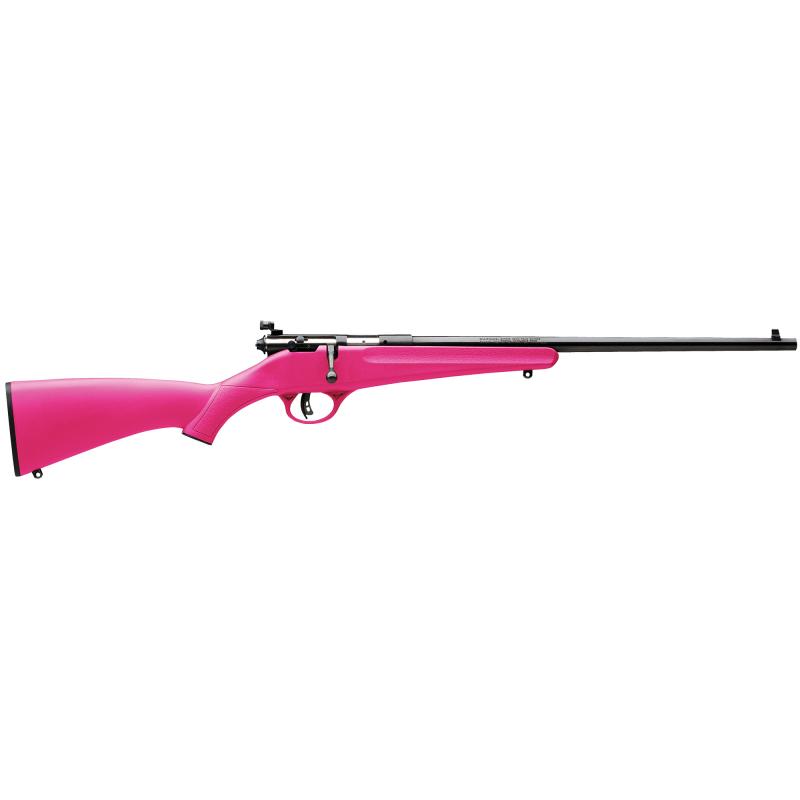 Rascal Single Shot Youth .22 LR/Long/Short 16.1 Inch Blued Barrel Pink Synthetic Stock