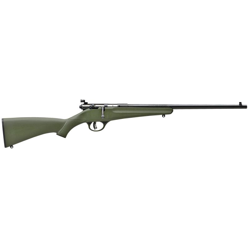 Rascal Single Shot Youth .22 LR/Long/Short 16.1 Inch Blued Barrel Green Synthetic Stock