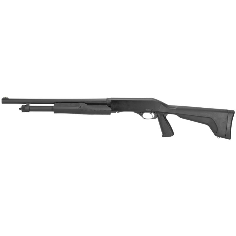 Stevens 320 Security Pump 20 Gauge 3 Inch Chamber 18.5 Inch Barrel Blue Finish Bead Sight Black Synthetic Stock With Pistol Grip 5 Round