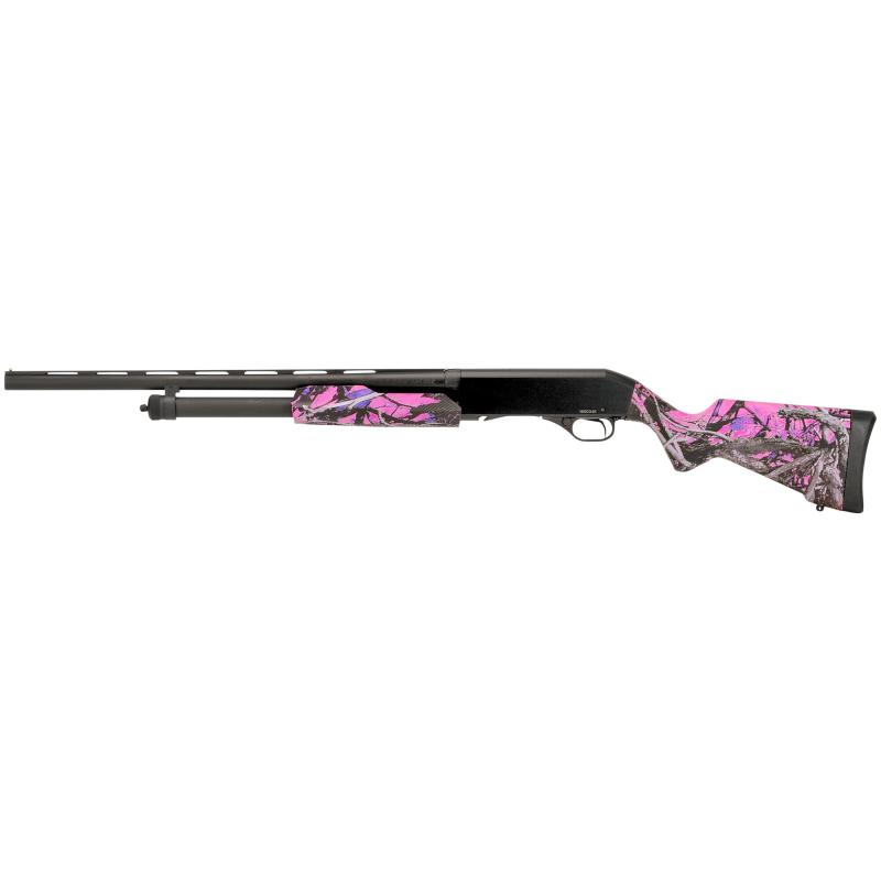 Stevens 320 Field Compact 20 Gauge 3 Inch Chamber 26 Inch Barrel Matte Blue Finish Synthetic Stock Muddy Girl Camouflage Finish 5 Round
