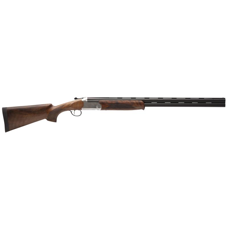 Stevens Model 555 Enhanced Over/Under 12 Gauge 28 Inch Barrel Laser Engraved Ejectors Manual Safety Walnut Stock