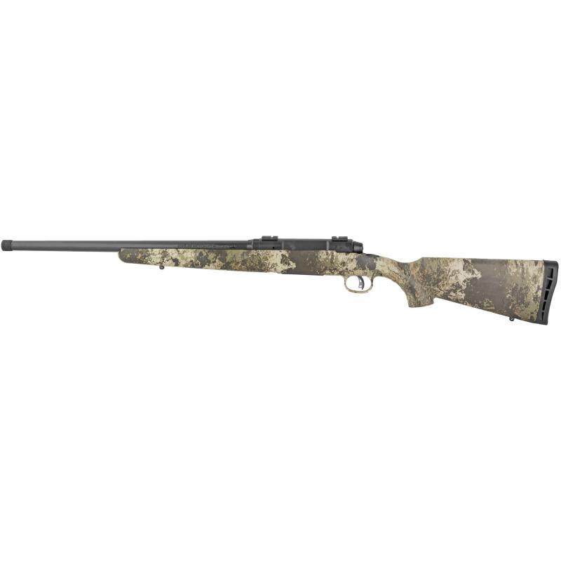 Axis II Compact, Bolt, 300 Blackout, 20" Medium Contour Barrel, Threaded 5/8-24, Matte Blued Finish, Veil Wideland Camo Synthetic Stock, Right Hand, 2 Piece Weaver Base, 4Rd 23268
