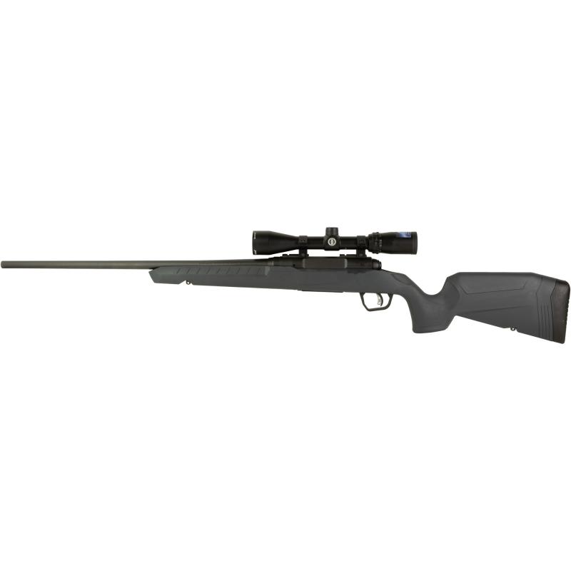 Axis II XP, Bolt Action Rifle, 6.5 Creedmoor, 22" Sporter Contour Barrel, Matte Finish, Black, Gray Polymer Stock, 1 Magazine, 4 Rounds, Includes 3-9x40 Scope 32174