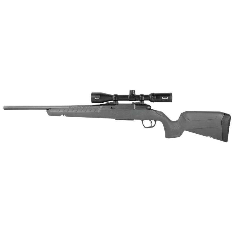 Axis II XP Compact, Bolt Action Rifle, 350 Legend, 18" Sporter Contour Barrel, Matte Finish, Black, Gray Polymer Stock, 1 Magazine, 4 Rounds, Includes 3-9x40 Scope 32234