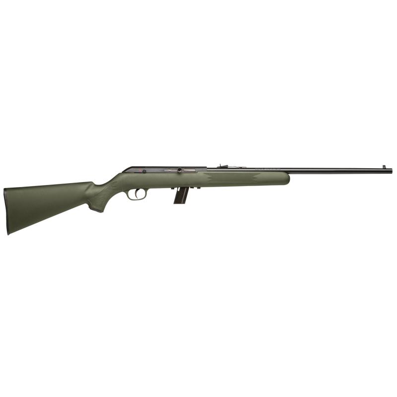 64F, Semi-automatic Rifle, 22LR, 21" Barrel, Matte Finish, Green Synthetic Stock, Adjustable Sights, 10 Rounds, 1 Magazine, Right Hand 40221