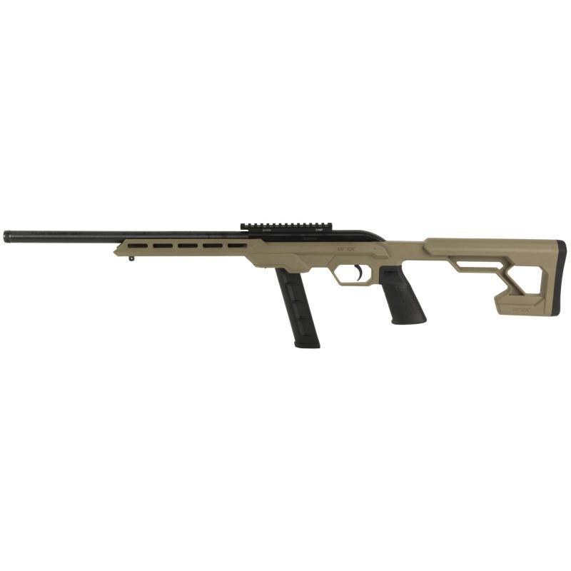 64 Precision, Semi-automatic Rifle, 22 LR, 16.5" Threaded Barrel, Matte Finish, Flat Dark Earth, Synthetic Stock, 20 Rounds, 1 Magazine 45125