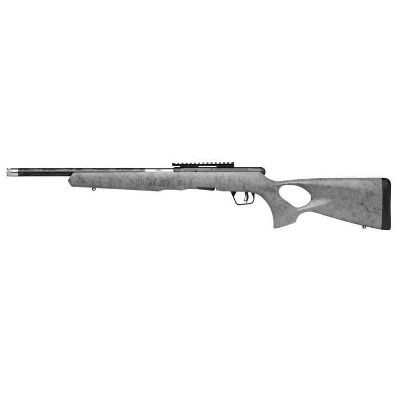 A22 Timberlite Thumbhole, Semi-automatic, 22 LR, 18" Carbon Wrapped Threaded Barrel, Gray Ambidextrous Thumbhole Stock, Matte Finish, Black, 10 Rounds 47253