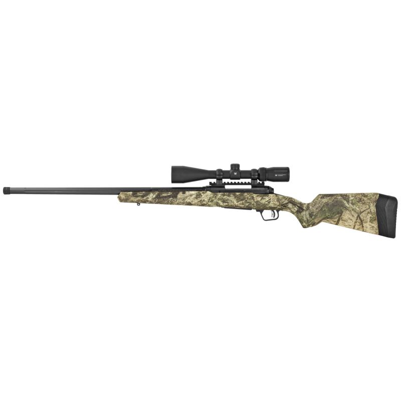110 Apex Predator XP, Bolt Action, 243 Win, 24" Barrel, Mossy Oak Terra Camo Pattern, Polymer Stock, 4Rd, Vortex Crossfire II 4-12x40 Scope, Right Hand 57359