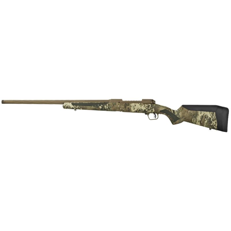 110 High Country, Bolt Action, 243 Winchester, 22" Threaded Barrel, PVD Finish, True Timber Strata Camo Synthetic AccuStock, AccuTrigger, Detachable Box Magazine, 4Rd, Right Hand 57411