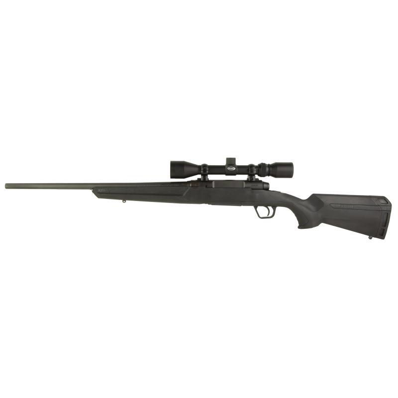 Axis XP Compact, Bolt Action, 6.5 Creedmoor, 20", Black Color, Black Polymer Stock, Right Hand, Weaver 3-9x40 Scope, 4Rd, Detachable Box Magazine 57474
