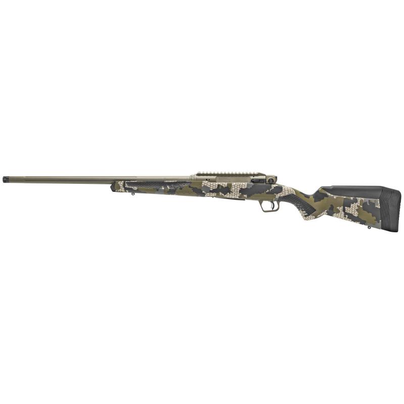 Impulse Big Game, Bolt, 30-06 Springfield, 22" Barrel, Fluted, Threaded, Hazel Green Cerakote Finish, KUIU Verde 2.0 Camo AccuStock, Right Hand, AccuTrigger, Detachable Box Magazine, 20 MOA Rail, 4Rd, 1 Magazine 57650