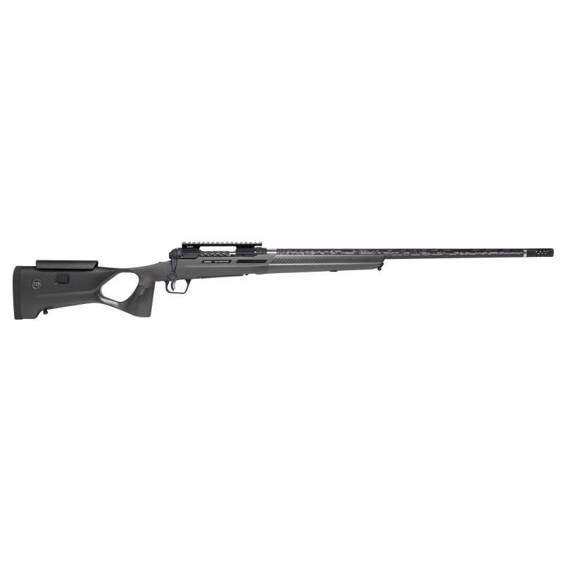 110 KLYM, Bolt Action Rifle, 300 Winchester Magnum, 24" Carbon Fiber Wrapped Stainless Steel Cut Barrel, 5/8x24 Threaded Muzzle, FBT Custom Carbon Fiber Stock, 5/16x24 Threaded Bolt Handle, Spiral Fluted Bolt, Carbon Fiber Finish, Black/Gray, Includes 20