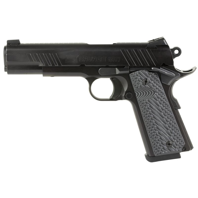 1911, Full Size, 45 ACP, 5" Barrel, G10 Grips, Melonite Finish, Night Sights, Manual Safety, 8 Rounds, 2 Magazines 67200