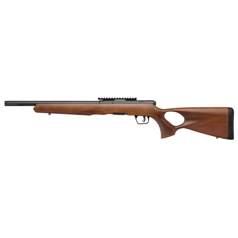 B22 Timber Thumbhole, Bolt Action Rifle, 22 LR, 18" Threaded Barrel, Wood Thumbhole Stock, Matte Finish, Black, 10 Rounds 70217
