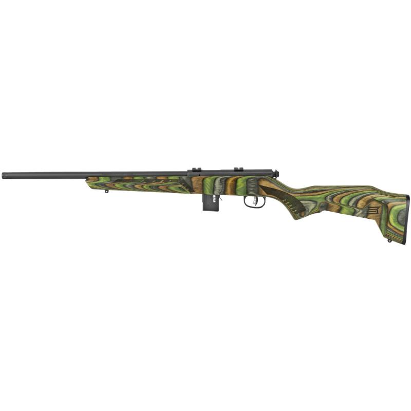 93R17 Minimalist, Bolt Action, Rifle, 17 HMR, 18" Sporter Barrel, Green Laminate Finish, Laminate Stock, Right Hand, 10Rd, Includes 2 piece Weaver Base And 1 10rd magazine 96636
