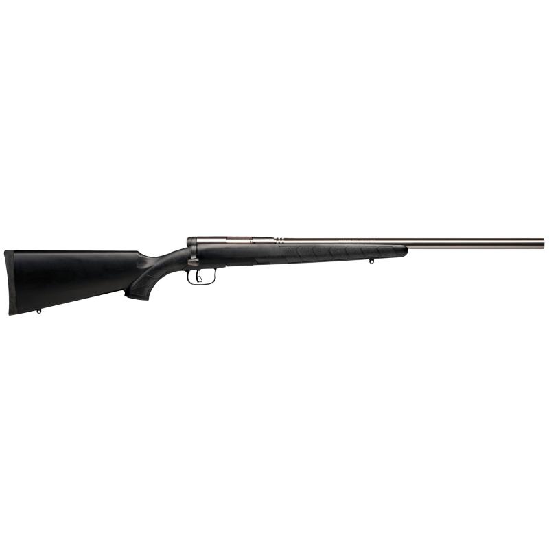 B.MAG Rimfire Bolt Action .17 Winchester Super Magnum 22 Inch Heavy Barrel Stainless Steel Black Synthetic Stock 8 Round Rotary Magazine