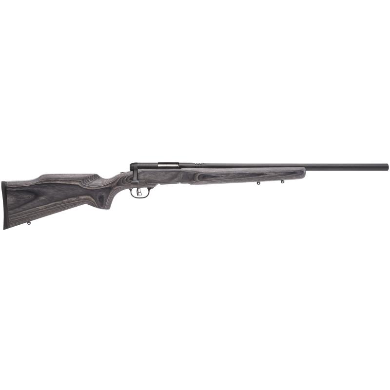 B.MAG Rimfire Bolt Action .17 Winchester Super Magnum 22 Inch Heavy Fluted Barrel Blue Finish Gray Laminate Beavertail Stock 8 Round Rotary Magazine