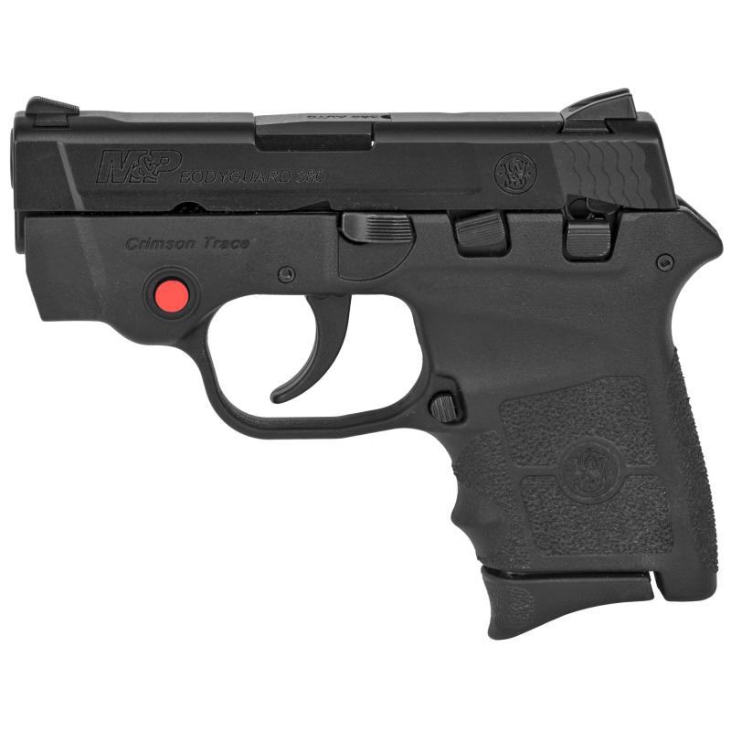 M&P Bodyguard With Integrated Crimson Trace Red Laser .380 Auto 2.75 Inch Barrel Black Finish Manual Thumb Safety 6 Round