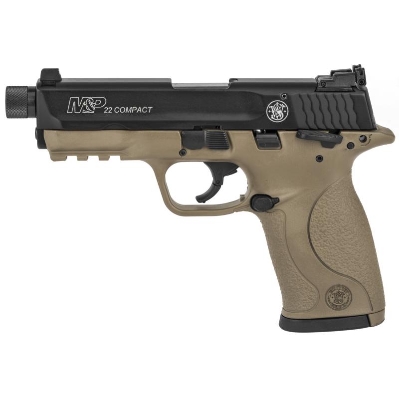 Model M&P 22 Compact  Suppressor Ready .22 Long Rifle 3.56 Inch Threaded Barrel 1/2x28 TPI Cerakote Flat Dark Earth Finish 10 Round
