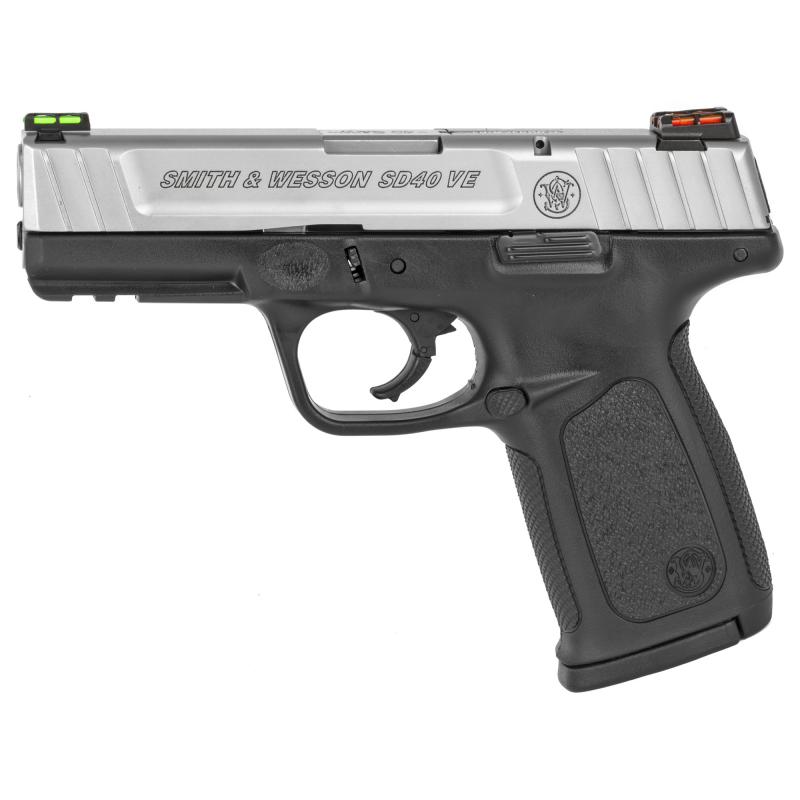 Model SD40 VE .40S&W 4 Inch Barrel Two-Tone Finish Hi-Viz Fiber Optic Sights Loaded Chamber Indicator Self Defense Trigger 10 Round - CA Compliant
