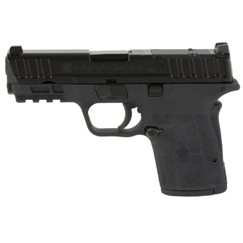 Equalizer, Single Action Internal Hammer, Semi-automatic, Polymer Framed Pistol, Micro Compact, 9MM, 3.675" Barrel, Armornite Finish, Black, No Thumb Safety, 3 Dot Sights, 10 Round, 2 Magazines 13733