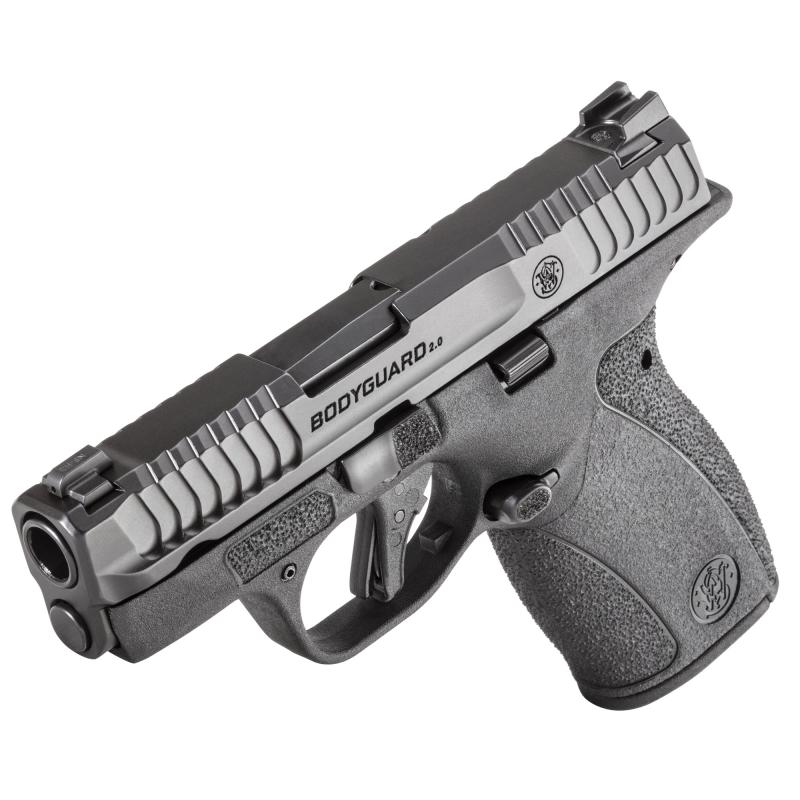 Bodyguard 2.0 Micro-Compact | 380 ACP, 2.75" Barrel, Armornite Finish, Black, Bright Dot Front Sight with Tritium Insert, U-Notch Rear Sight, Flat Face Trigger, No Thumb Safety, 2 Magazines, (1)-12 Round and (1)-10 Round