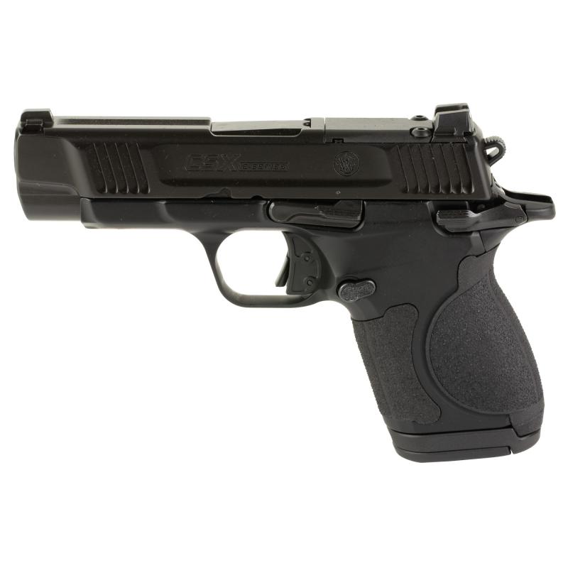 CSX E-Series, Semi-automatic, Single Action, Micro Compact Pistol, 9MM, 3.6" Barrel, Armonite Finish, Black, Optic Ready Slide, Aluminum Frame, Manual Safety, 3 Dot Sights, 3 Magazines, (1)-17 Round, (1)-15 Round & (1)-12 Round 13957