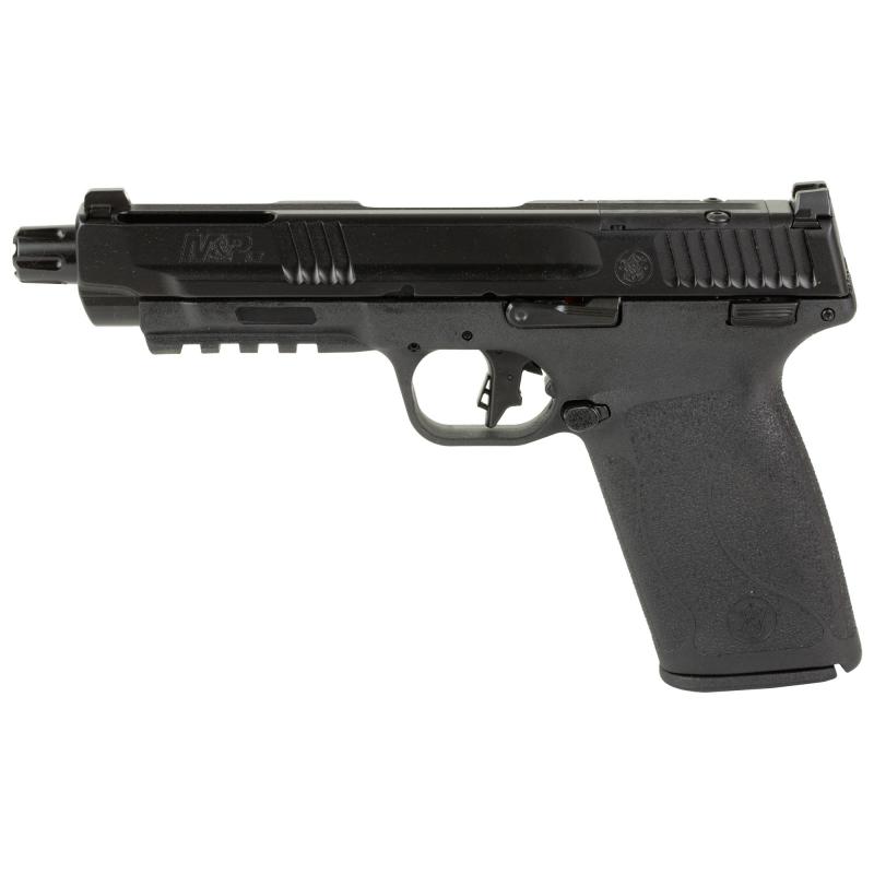 M&P 5.7, Semi-automatic, Internal Hammer Fired, Full Size, 5.7X28MM, 5" Barrel, Optics Ready, Thumb Safety, 3 Dot Sights, Matte Finish, Black, 10 Rounds, 2 Magazines 14093