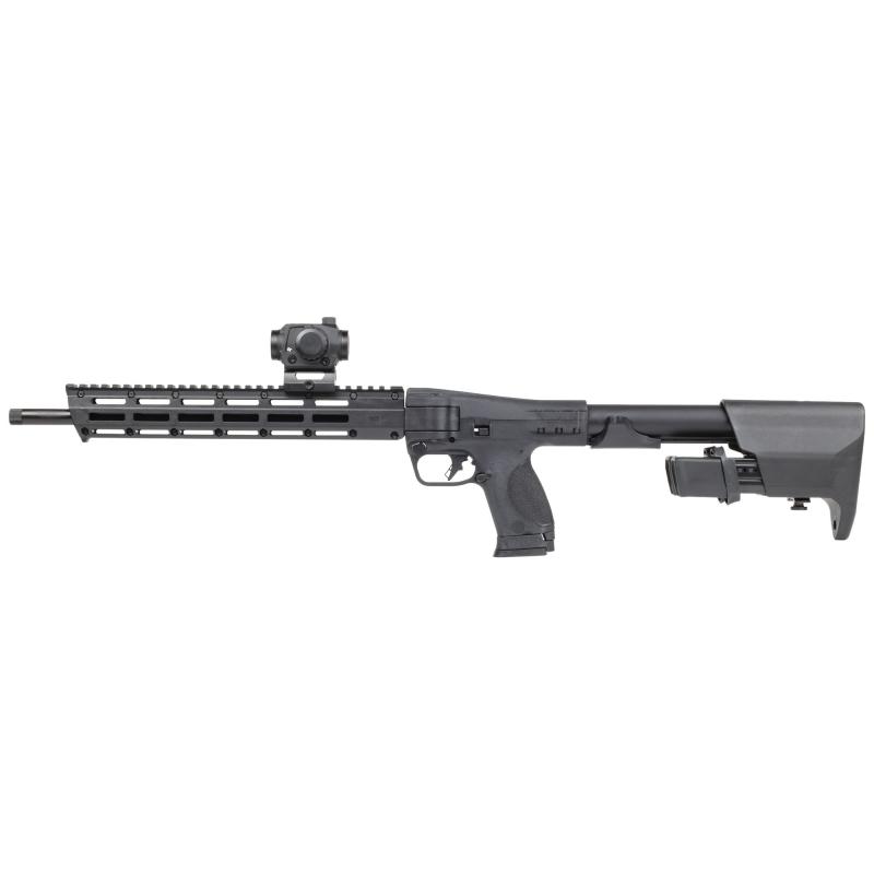 M&P FPC w/ Crimson Trace Red Dot | 9MM, 16.25" Steel Barrel, Threaded 1/2x28, Semi-automatic Folding Carbine Rifle,  (4) Interchangeable Palmswell Grip Inserts, M-LOK Slots on Handguard, (2)-23 Round and (1)-17 Round Magazine