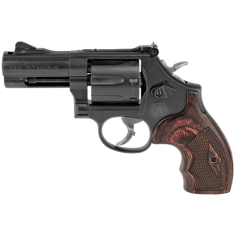 Performance Center 586 L-Comp Talo Edition |.357 Magnum/.38 S&W Special +P 3 Inch Ported Barrel Black Finish Wood Grips 7 Round