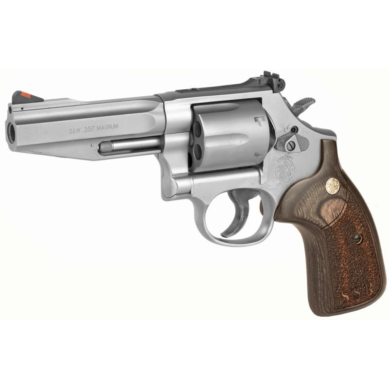 Model 686 Stock Service Revolver Pro Series .357 Magnum/.38 Smith & Wesson Special +P 4 Inch Barrel Satin Stainless Finish 6 Round