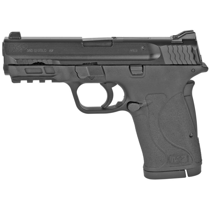 M&P Shield EZ |.380 ACP 3.6 Inch Barrel Black Finish Polymer Frame White Dot Front Sight Adjustable White Dot Rear Sight No Thumb Safety 8 Round