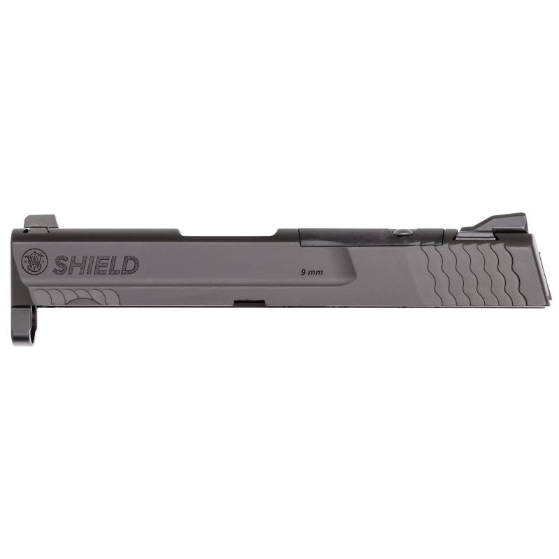 Shield Optics Ready Slide Assembly, SHIELD SMS and Holosun 507K Footprint, White 3 Dot Sights, Fits 9MM 3.1" Barrel Shield and Shield M2.0 Models, Armornite Finish, Black 3015613