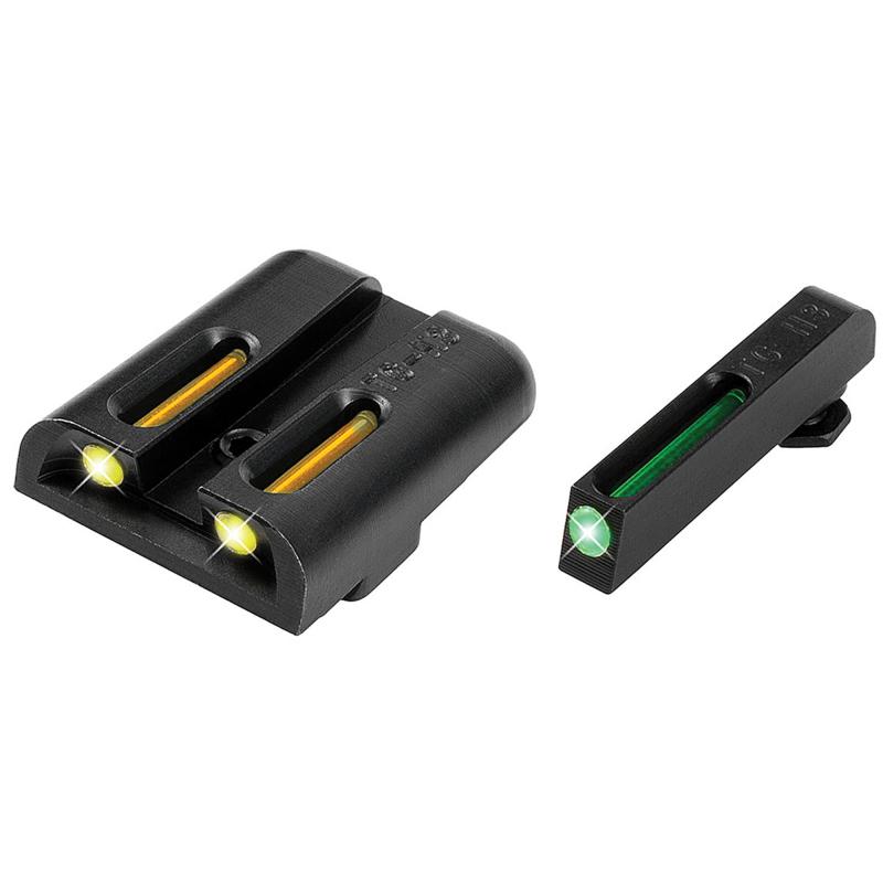 Tritium Fiber Optic Brite-Site Handgun Low Sight For Glock 17/17L/19/22/23/24/26/27/33/34/35/38/39 Yellow Rear Sight