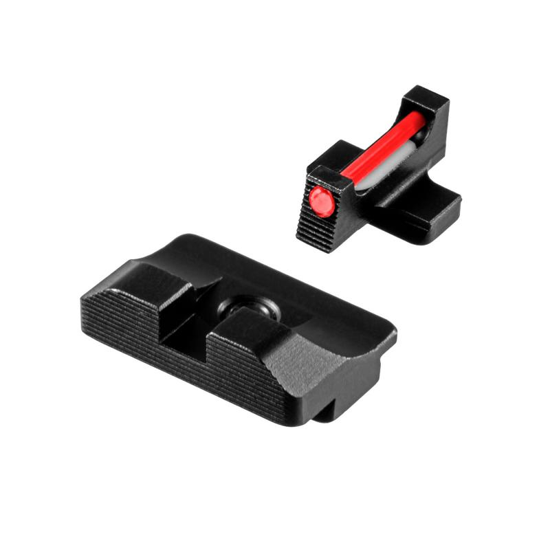 Fiber Optic Pro, Sight Set, For Springfield XD, Black Rear Sight and Red Front TG-TG132XD