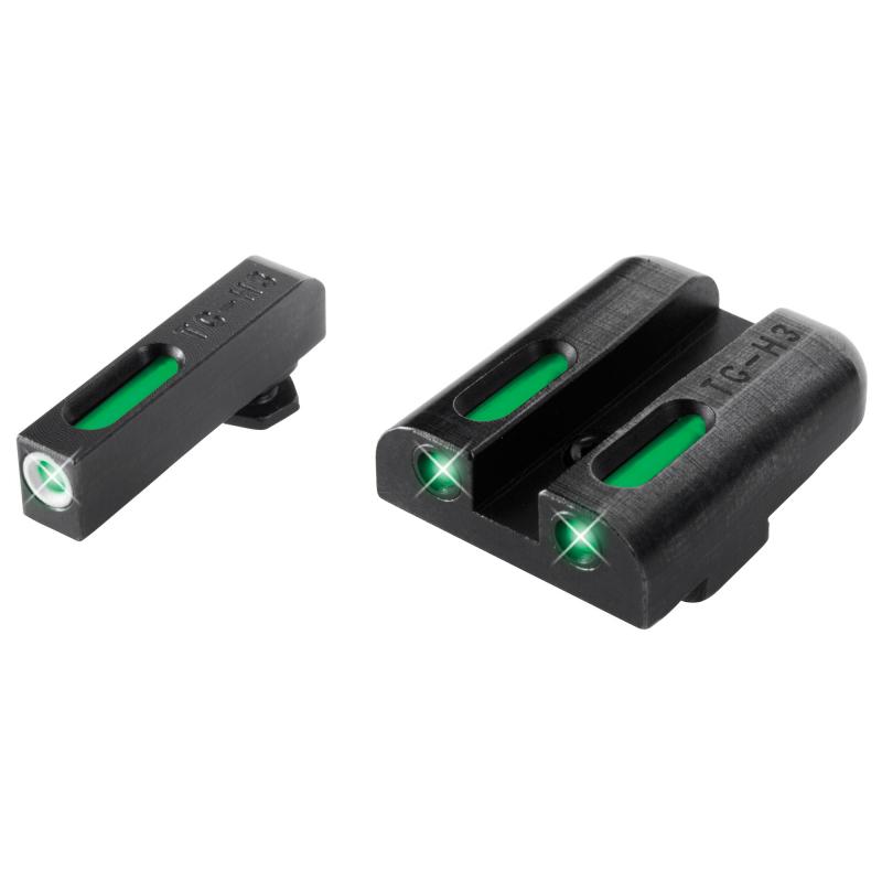 Brite-Site TFX Sights for Glock 17/17L/19/22/23/24/26/27/33/34/35/38/39 Green Rear/Green With Focus Lock Front