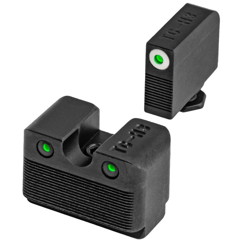 Tritium Pro Night Sights For Glock MOS Low Green Rear Dot Green Front Dot White Focus Lock Ring