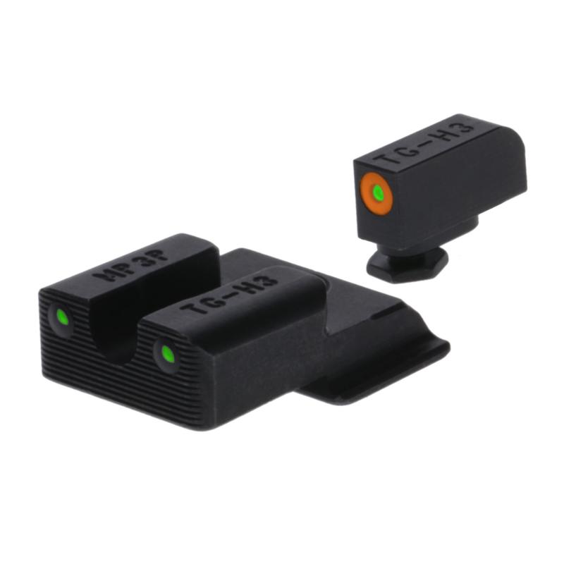 Tritium Pro, Sight Set, For S&W EZ 380, Green Tritium, Orange Ring on Front Sight TG-TG231MP3C