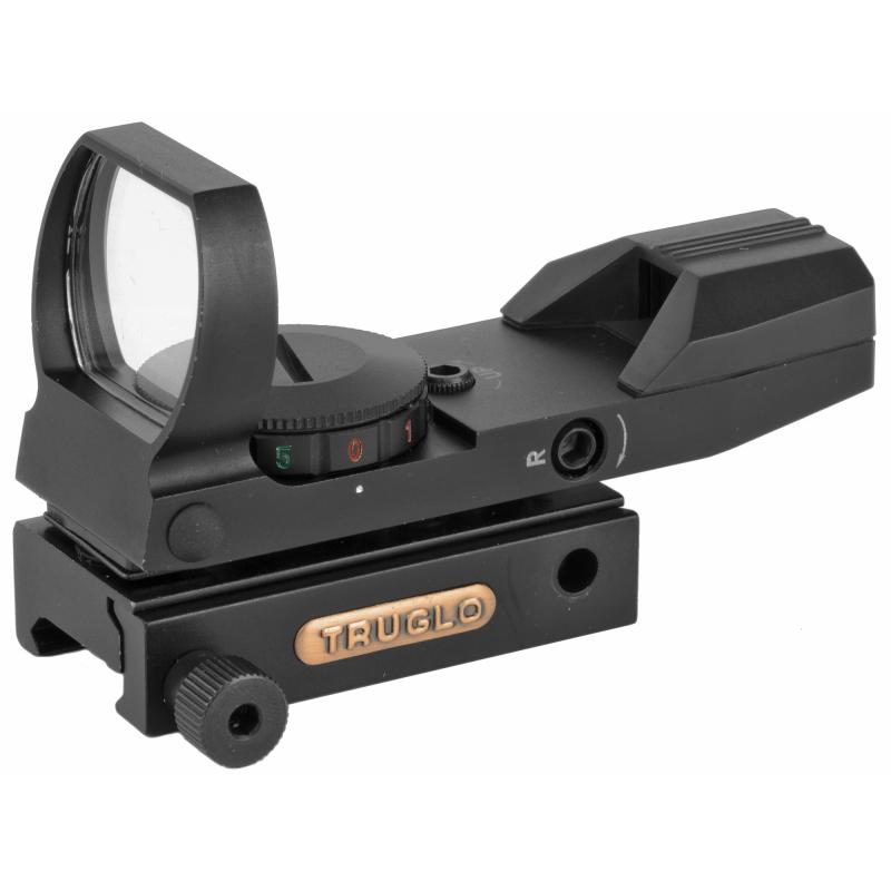 Dual Color Open Red Dot Sight Reg/Green Illuminated 5-MOA Reticle Matte Black