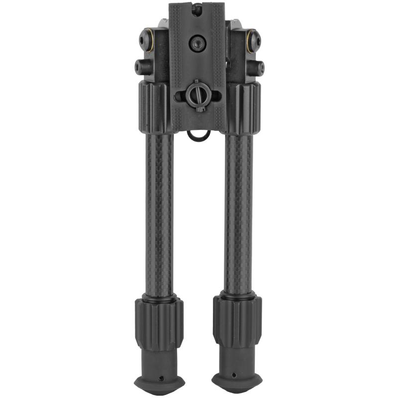 Tac-Pod Carbon Pro Bi-Pod, Carbon Fiber and Aluminum Construction W/ Rubber Feet ,Pivoting Base and Rotating Design Allows For Ease Shooting Angle Adjustment, 9-13 Inch Leg Length, Sling Stud Adapter TG8906L