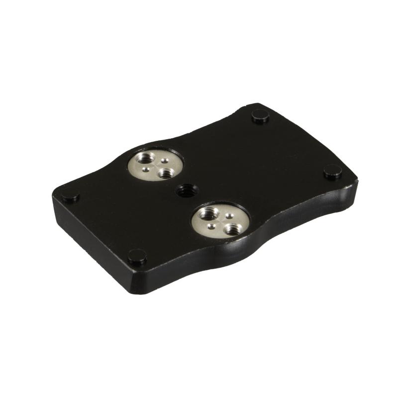Pistol Red Dot Adapter, Converts RMR footprint to 4-Post Mounting System (TRUGLO TRUTEC Micro (TG8100B, TG8100BM, TG8100G), Vortex, EOTech, Burris, Meopta, and More), Nitride Finish, Black, Includes Mounting Hardware TG-TG8952B