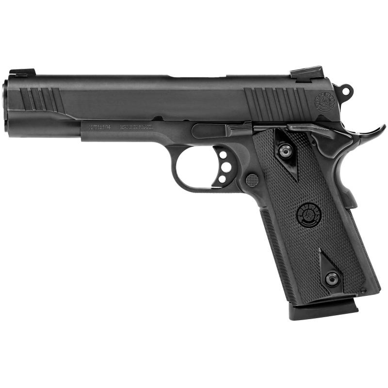 Model 1911FS .45 ACP 5 Inch Barrel Blue Finish Novak Sights Checkered Black Grip 8 Round